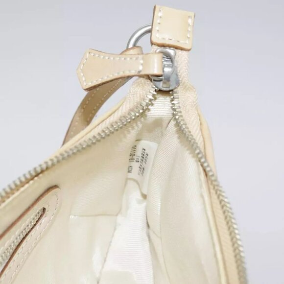 BURBERRY Nova Check Blue Label Shoulder Bag Canvas Peppermint Auth - Picture 13 of 16